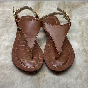 Sam Edelman Little Girls Brown Sandals